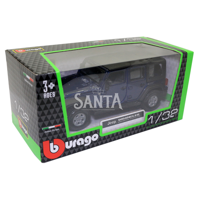 Машинка металлическая Jeep Wrangler Unlimited Rubicon «Bburago» Джип Вранглер синий 13*6*5 см (18-43012) - Фото 8 Машинка металлическая Jeep Wrangler Unlimited Rubicon «Bburago» Джип Вранглер синий 13*6*5 см (18-43012) - зображення 8