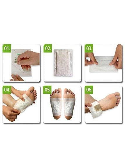 Пластырь детоксикационный для ног Kinoki Cleansing Detox Foot Pads в наборе 10 шт (KG-3331) - изображение 3
