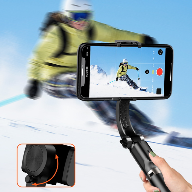 Стедікам Gimbal 40GS Стабілізатор для телефону-Монопод-тринога з Bluetooth підключенням і пультом Чорний - зображення 10