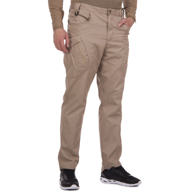 Качественные мужские тактические штаны брюки с карманами для города военные летние ZEPMA Хаки (5709) 2XL - изображение 1