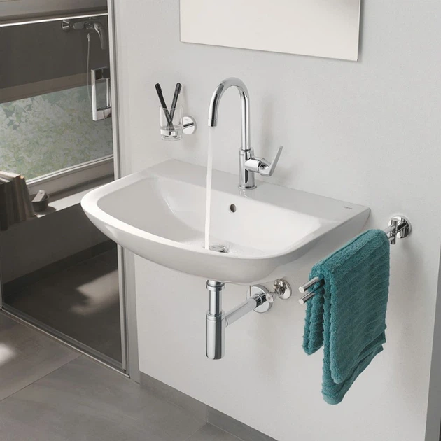 Стакан для зубных щеток настольный без держателя GROHE Essentials прозрачный стекло 40372001 - Фото 3 Стакан для зубных щеток настольный без держателя GROHE Essentials прозрачный стекло 40372001 - изображение 3