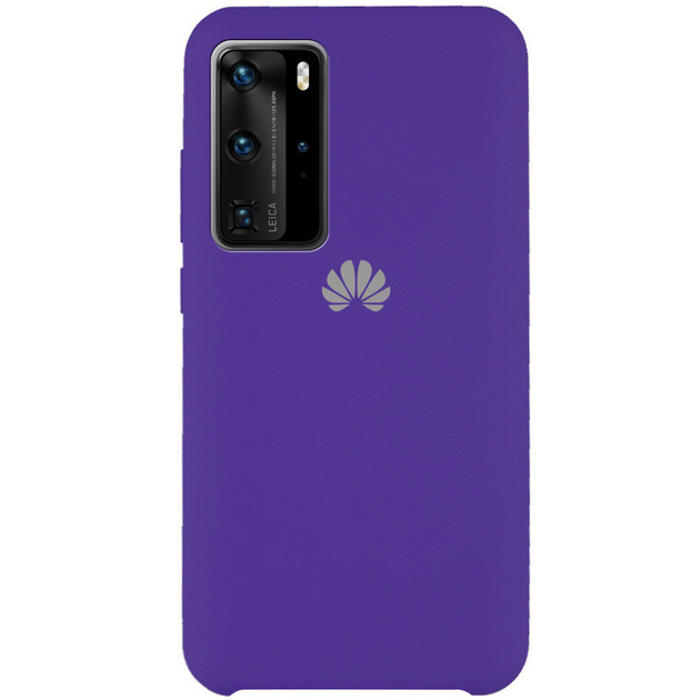 Чехол Epik Silicone Cover AAA для Huawei P40 Pro Сиреневый / Elegant ...