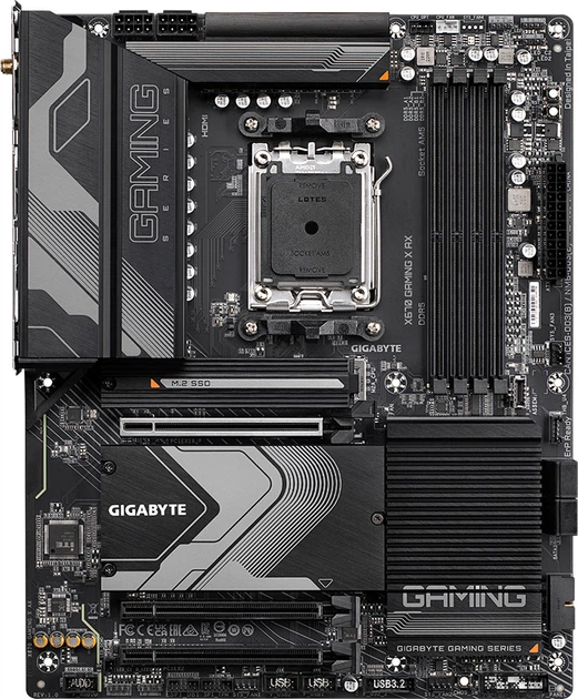 Материнська плата Gigabyte X670 Gaming X AX (sAM5, AMD X670, PCI-Ex16) - Фото 1 Материнська плата Gigabyte X670 Gaming X AX (sAM5, AMD X670, PCI-Ex16) - зображення 1