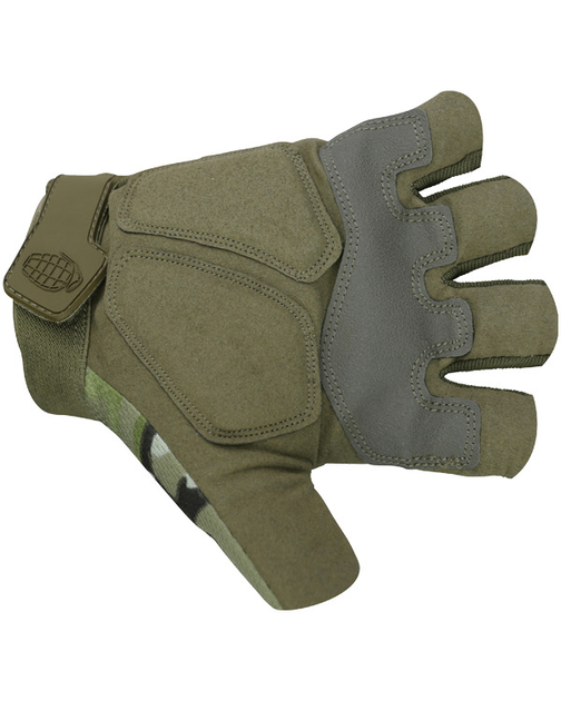 Рукавички тактичні KOMBAT UK Alpha Fingerless Tactical Gloves, мультікам, M - изображение 2