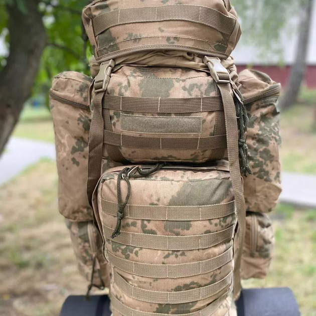 Тактический рюкзак баул 100-110 литров, военный рюкзак ВСУ 100-110 литров, армейский рюкзак баул Турция - изображение 2