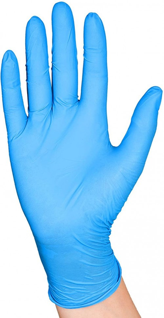 Рукавички нітрилові нестерильні без пудри Nitrile Gloves Soft Сині 100 штук в упаковці Розмір XL - изображение 2