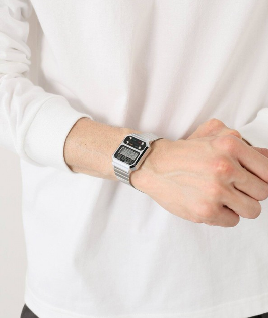 Наручные часы Casio VINTAGE A100WE-1A Серебро - изображение 9