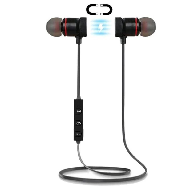 Беспроводные Вакуумные Bluetooth наушники SPORT MUSIC магнитные ...