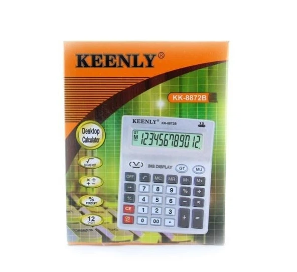 Калькулятор настольный бухгалтерский Keenly TS 8827B 12-разрядный - изображение 3