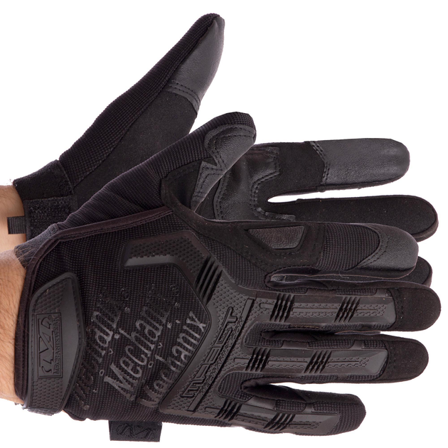 Рукавички тактичні, військові рукавички, багатоцільові рукавички Розмір XL Чорні BC-5629 - зображення 1