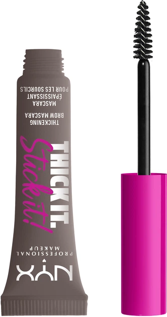 Туш для брів NYX Professional Makeup Thick It Stick It 05 Cool Ash Brown 7 мл (800897129927) - зображення 2