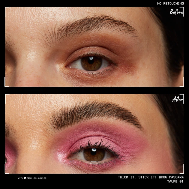 Туш для брів NYX Professional Makeup Thick It Stick It 01 Taupе 7 мл (0800897129880) - зображення 4
