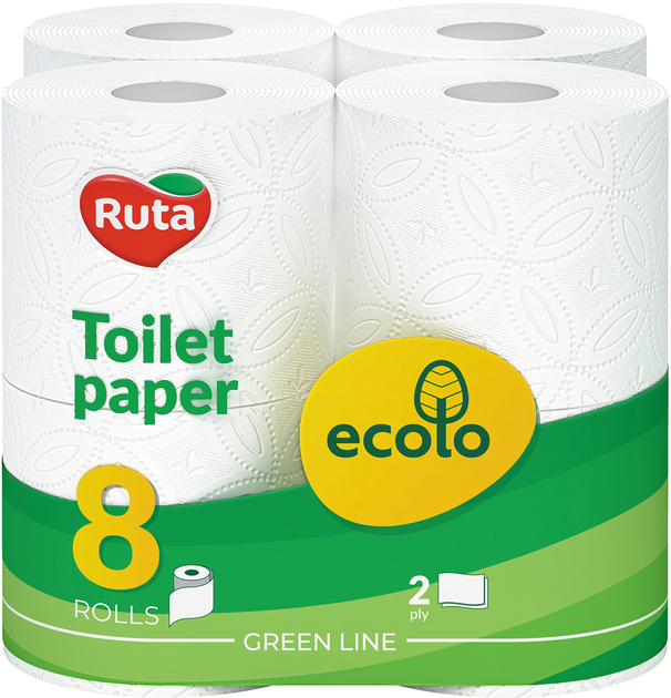 ROZETKA | Папір туалетний Ecolo 8 рулонов (4820202891093) - купити в ...