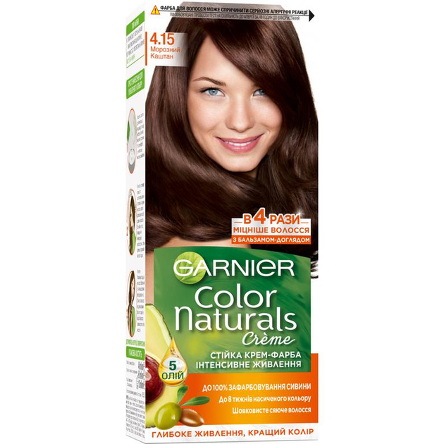 Краска для волос Garnier Color Naturals 4.15 Морозный каштан 110 мл ...