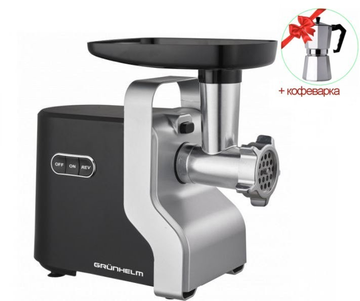 Мясорубка электрическая с реверсом Grunhelm AMG220SB 2200W Черный ...