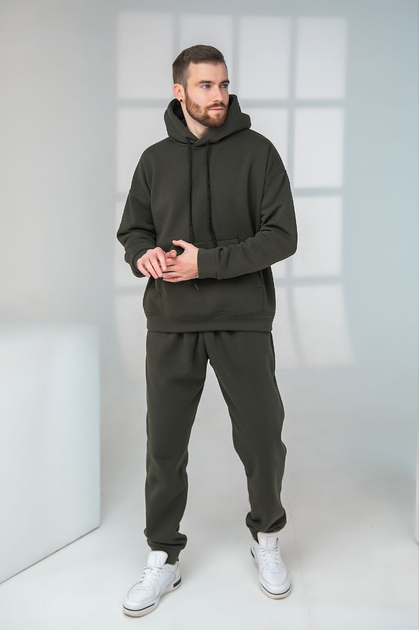 Мужской спортивный костюм на флисе S-M (42-44) Хаки (8867499999) от ...