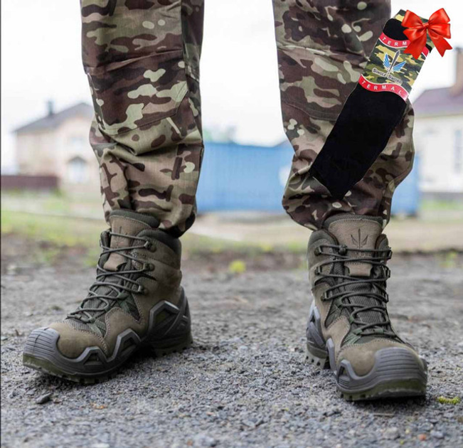 Тактичні черевики single sword Туреччина, військові черевики, берці олива 42 р + термноски (338086) - зображення 1