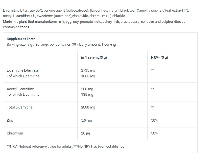 Жиросжигатель для спорта BioTechUSA L-Carnitine Drink 150 g /40 ...