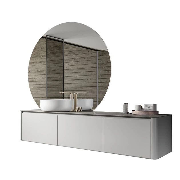 Тумба подвесная DEVIT LINEA с умывальником 180, белая (0025144W) – фото ...