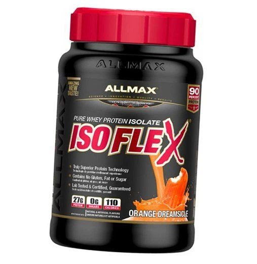 Чистый изолят сывороточного протеина Allmax Nutrition Isoflex 907 г Апельсиновое мороженое (29134005) - Фото 1 Чистый изолят сывороточного протеина Allmax Nutrition Isoflex 907 г Апельсиновое мороженое (29134005) - изображение 1