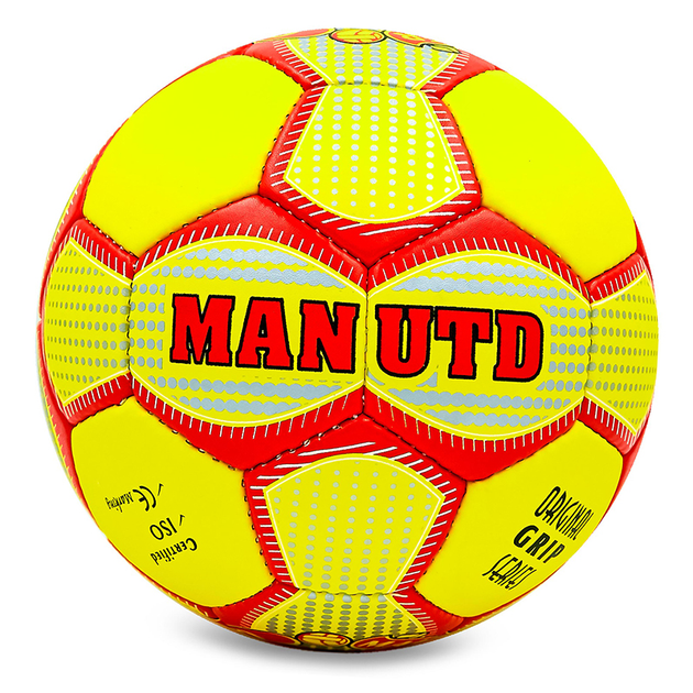 Мяч футбольный Manchester FB-0047-774 Ballonstar №5 Желто-красный ...