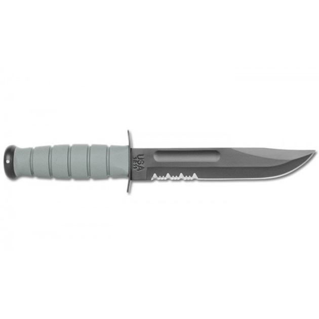 Нож Ka-Bar Foliage Green Utility Knife Serrated 5012 (2473) SP - изображение 2