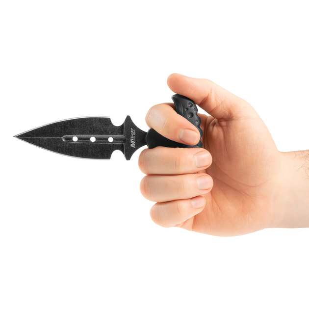 Метательный Нож Master Cutlery Push Dagger 5,47 "Stonewashed Black (MT-20-41BK) - изображение 2