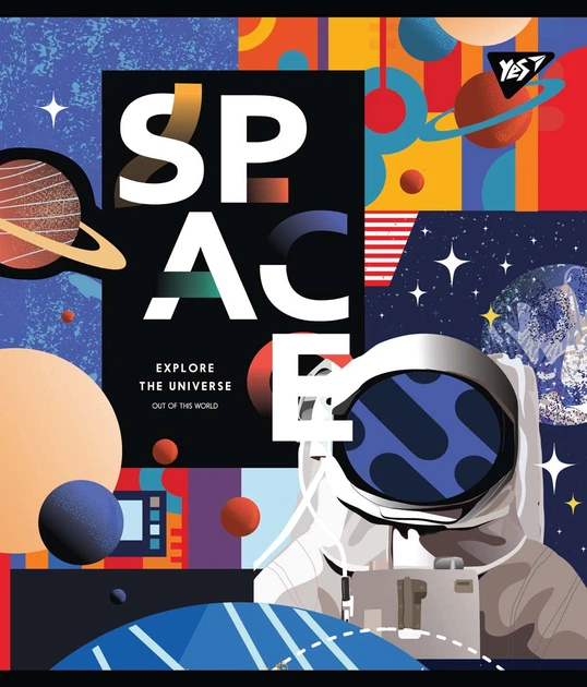 Набір зошитів для записів Yes Space Abstract А5 18 аркушів Клітина 10 шт (765195) - Фото 5 Набір зошитів для записів Yes Space Abstract А5 18 аркушів Клітина 10 шт (765195) - зображення 5