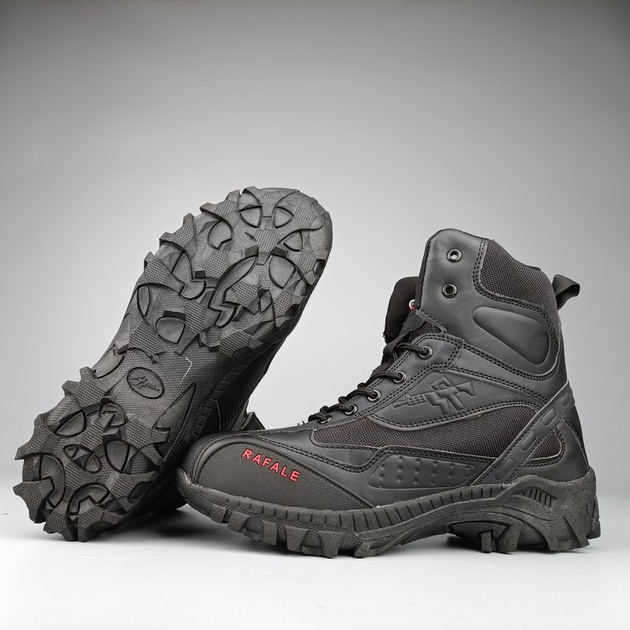 Ботинки армейские тактические берцы походная обувь Rafale черные 39 р - изображение 2