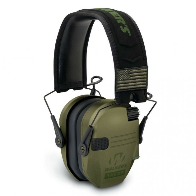Активні стрілецькі тактичні навушники для стрільбиWalker's Razor Patriot Green - зображення 1