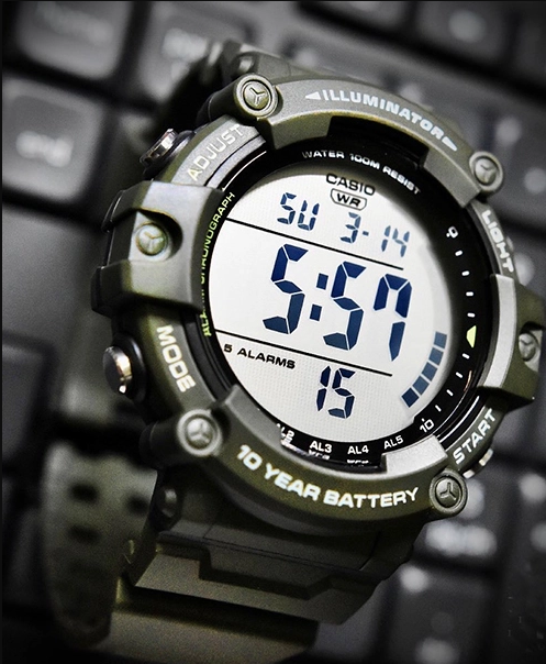 Мужские наручные часы CASIO AE-1500WHX-3A Болотный - Фото 5 Мужские наручные часы CASIO AE-1500WHX-3A Болотный - изображение 5