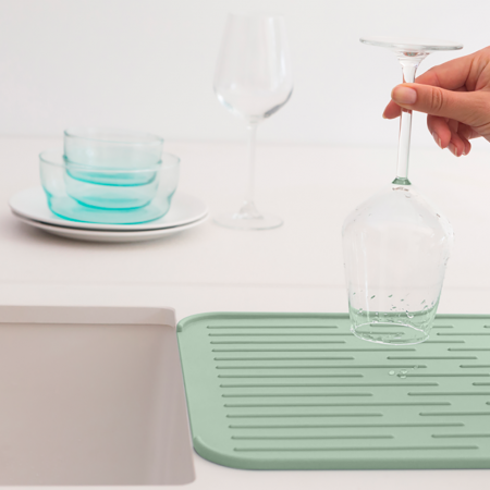 Коврик-сушилка для посуды Brabantia Jade Green 43,8х32,5 см (203329) - изображение 4