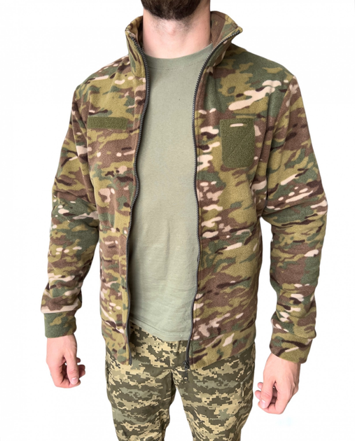 Тактическая флиска ЗСУ военная кофта армейская флисовая мультикам мужская М (48) - изображение 1