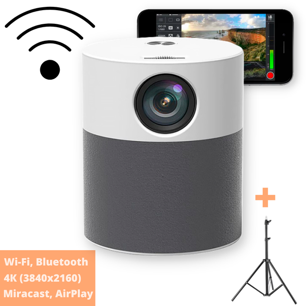 Портативный проектор Full HD (1920*1080) XPRO PANOPLUS XR 3D (5000 lumen) с подключением к iOS и Android для офиса, домашнего кинотеатра + Аэромышь в комплекте (T9A_4999) - Фото 2 Портативный проектор Full HD (1920*1080) XPRO PANOPLUS XR 3D (5000 lumen) с подключением к iOS и Android для офиса, домашнего кинотеатра + Аэромышь в комплекте (T9A_4999) - изображение 2