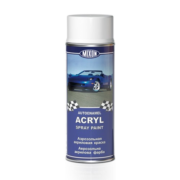 Автомобильная акриловая краска MIXON SPRAY ACRYL снежно белая 202 ...