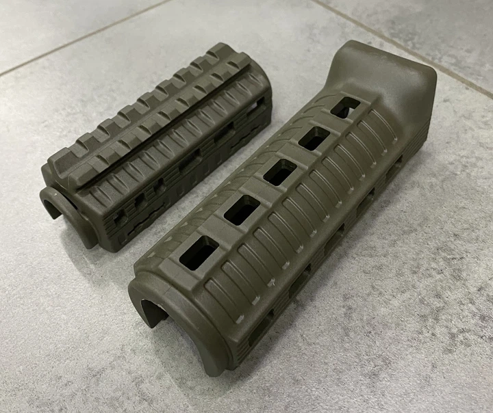 Цевье на АКСУ DLG TACTICAL (DLG-122) полимерное, цвет Олива, планка picatinny с креплением M-LOK - изображение 3
