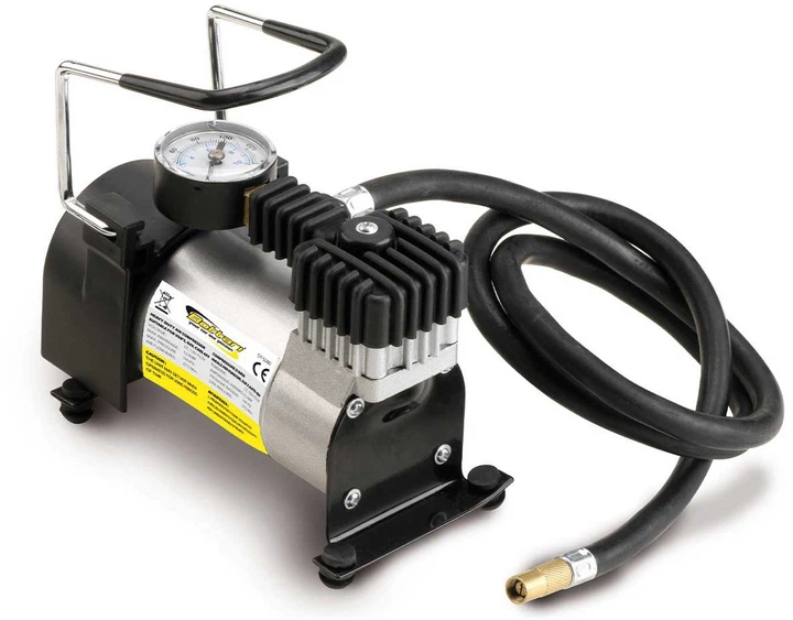 Kompresor samochodowy z manometrem Bottari BIG TIRE B12V-140 PSI 12A (8052194240610) - obraz 3