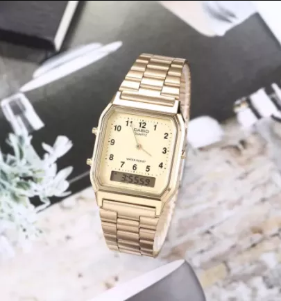 Наручные часы Casio AQ-230GA-9B Желтое золото - изображение 2