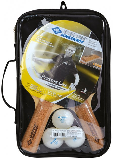 Набор для пинг-понга Donic Persson 500 cork 2-player set (2ракетки ...