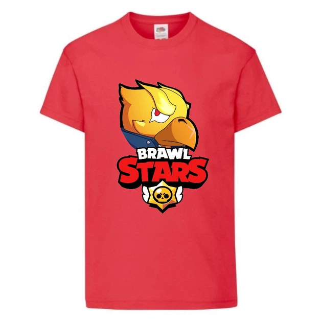 Футболка дитяча Бравл Старс Золотий Ворон (Brawl Gold Stars Voron) червона (BS read-06) 140 см - Фото 1 Футболка дитяча Бравл Старс Золотий Ворон (Brawl Gold Stars Voron) червона (BS read-06) 140 см - зображення 1