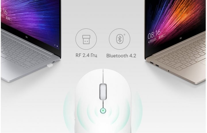 Беспроводная мышь Xiaomi Mi Wireless Bluetooth Dual Mode Mouse Silent Edition Black (WXSMSBMW02) - изображение 6