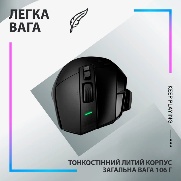 Мышка Logitech G502 X Plus Wireless Black (910-006162) - изображение 8