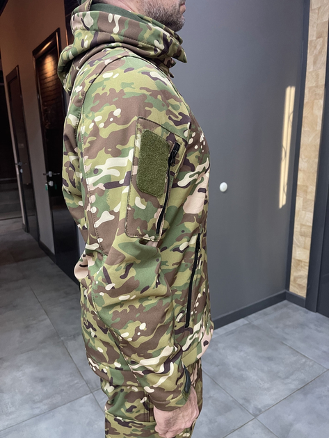 Куртка тактическая Special, Softshell, Мультикам, размер S, демисезонная флисовая куртка для военных софтшел - изображение 2