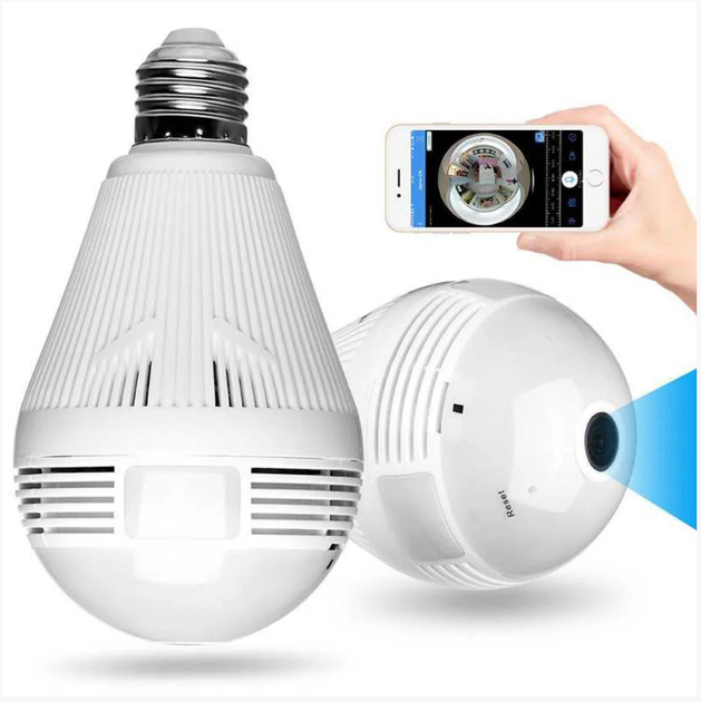 Камера видео наблюдения WI-FI лампочка WOW Беспроводная камера-лампа SMART+DVR H302\CAD-B13 - Фото 1 Камера видео наблюдения WI-FI лампочка WOW Беспроводная камера-лампа SMART+DVR H302\CAD-B13 - изображение 1