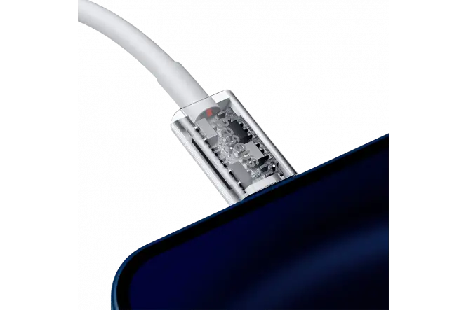 Кабель зарядный Type-C-Lightning Baseus Superior Series Fast Charging PD 20W 1m White (CATLYS-A02) - Фото 4 Кабель зарядный Type-C-Lightning Baseus Superior Series Fast Charging PD 20W 1m White (CATLYS-A02) - изображение 4