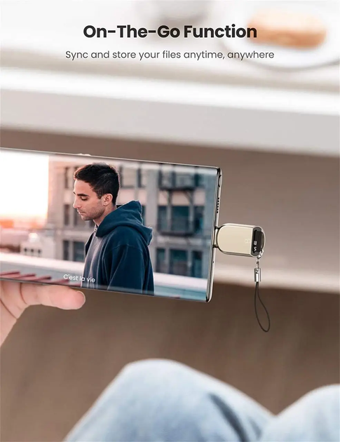 Картридер UGREEN USB C устройство чтения карт Micro SD Тип C TF Gold (CM331) - изображение 2