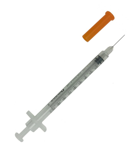 Шприц ін'єкційний інсуліновий з голкою Chirana 1 мл - зображення 1