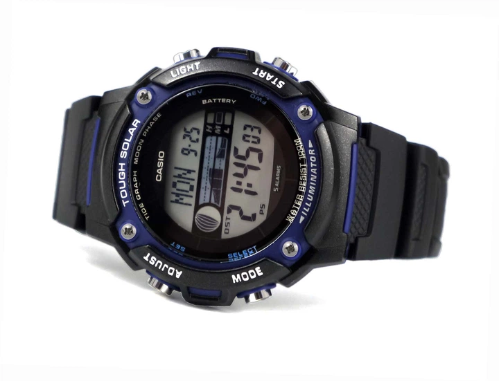Мужские наручные часы с солнечной батареей Casio W-S210H-1AVDF