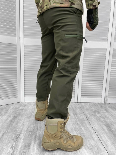 Тактичні штани Elite Soft Shell Olive S - зображення 2