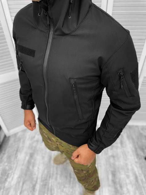 Тактична куртка Elite Soft Shell Black S - зображення 1